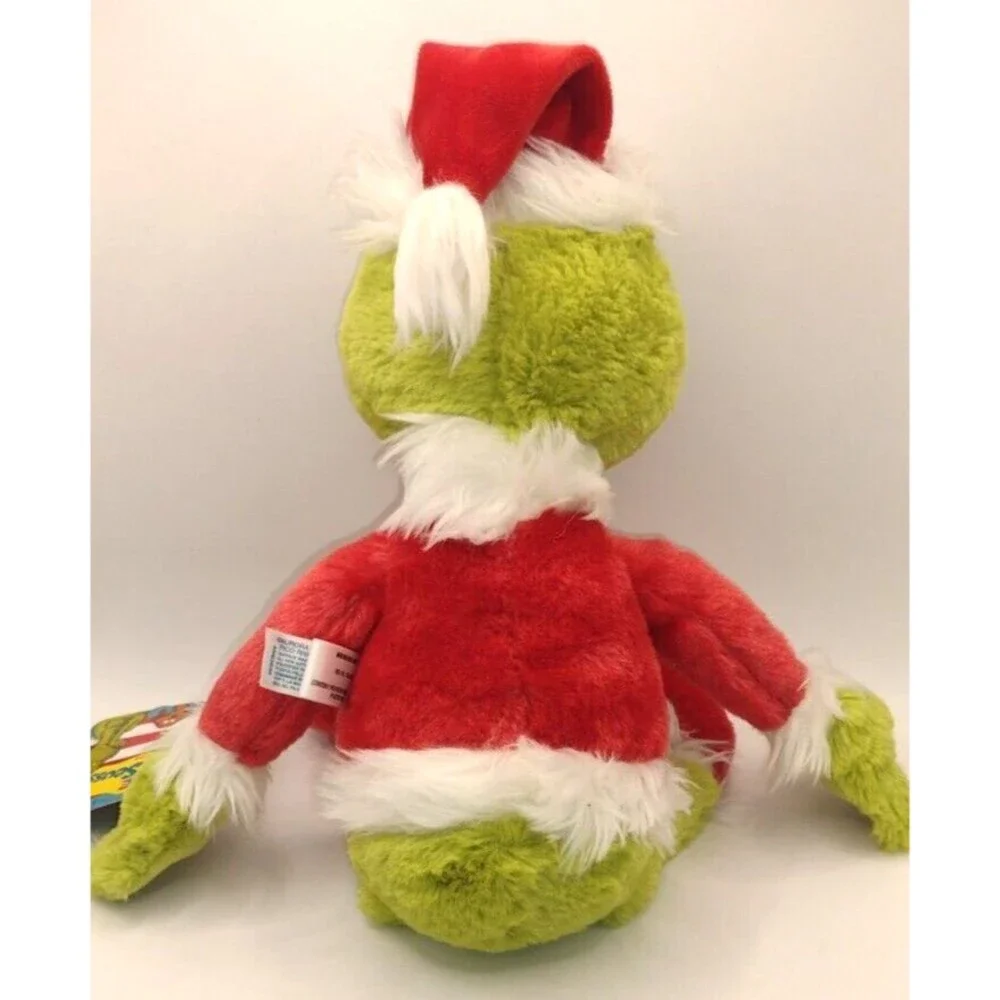 Aurora Grinch Santa Claus Stuffed Plush Toy # 15900 w/ Paper Tag 15 inches